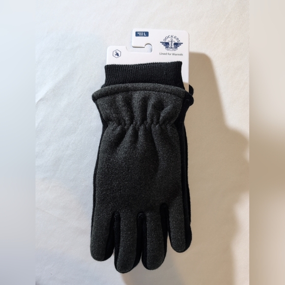 Dockers Charcoal/Black Rayon/acrylic Cloth Gloves Size Large - Picture 2 of 7